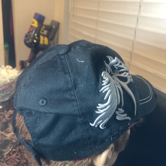 Awst International Black White Embroidered Horse Baseball Hats Size Adjustable - Picture 4 of 12